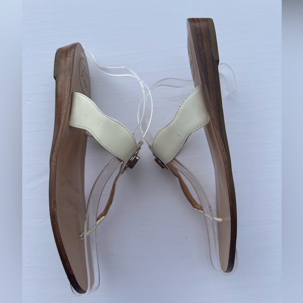 Jack Rogers White Larissa Flip Flop Thong Sandals Size 8.5 M - Picture 5 of 10